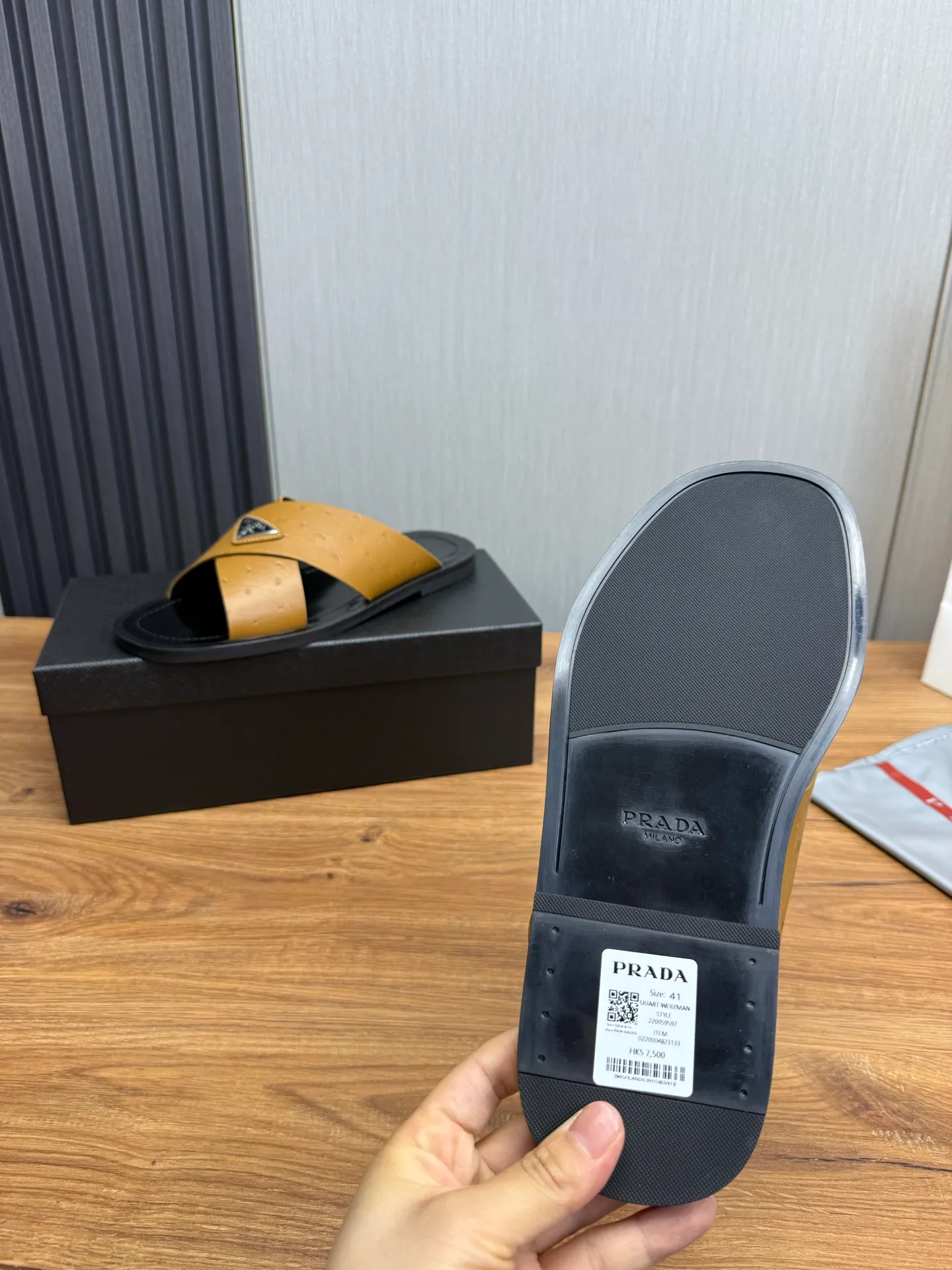 Factory price 340💰 ＰＲＡＤＡPrada - popular men's slippers hot sale 🔥 🩴Official website one to one production 38-45 sizes 45 46 🉑️Customized!